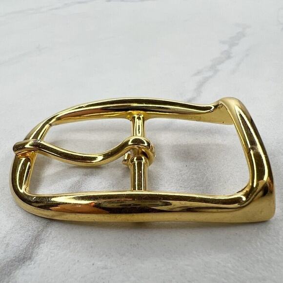 Vintage Gold Tone Simple Basic Belt Buckle for up to 1 Inch Belt - Picture 3 of 9